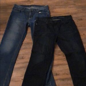 Calvin Klein Jeans 34x32 Straight x 2 pairs bundle